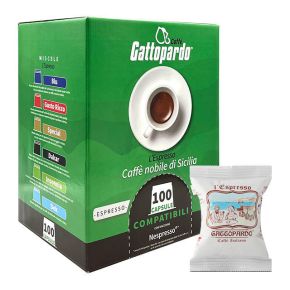 300 Capsule Per Macchine Nespresso Caffè Gattopardo To.Da Gusto Blu
