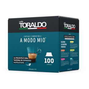 100 Capsule per Lavazza A Modo Mio Caffè Toraldo Cremosa + 50 Capsule Gusto Antico Assortite in Omaggio
