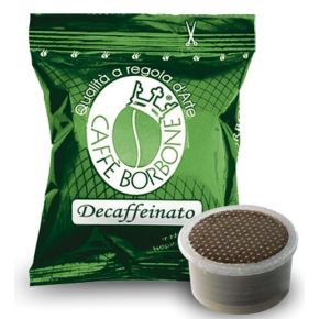 100 Capsule Caffe Borbone Verde Dek Espresso Point + 1 bicchierino di vetro in omaggio
