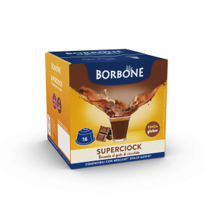 16 CAPSULE SUPER CIOCK BORBONE COMPATIBILE DOLCE GUSTO 