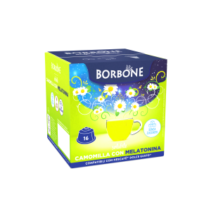 16 CAPSULE CAMOMILLA & MELATONINA BORBONE COMPATIBILE DOLCE GUSTO 