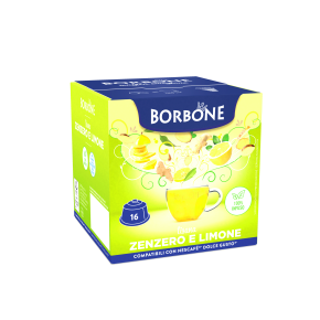 16 CAPSULE TISANA ZENZERO E LIMONE BORBONE COMPATIBILE DOLCE GUSTO 