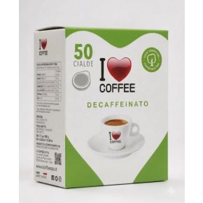 50 Cialde 44mm I Love Coffee miscela Dek