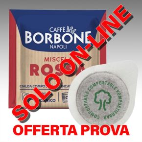 50 Cialde 44mm Borbone Rossa