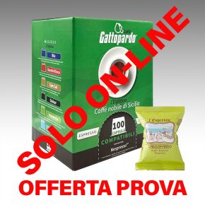 50 Capsule Per Macchine Nespresso Caffè Gattopardo To.Da INSONNIA