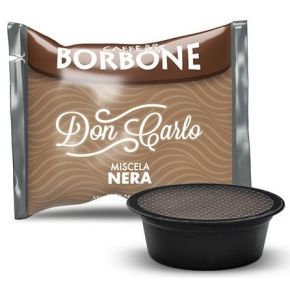 100 Borbone NERA Compatibili A Modo Mio +  Bicchierino di Vetro in Omaggio