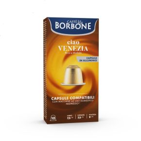 100 Capsule in Alluminio Caffè Borbone Ciao Venezia