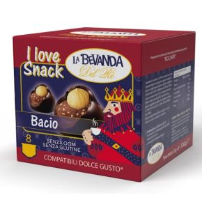 8 CAPSULE AL GUSTO BACIO LA BEVANDA DEL RE' COMPATIBILE DOLCE GUSTO