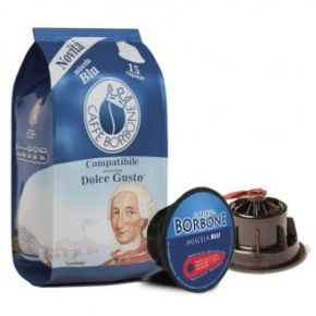 270 CAPSULE DI CAFFE' BORBONE MISCELA BLU COMPATIBILE DOLCE GUSTO + 6 Bicchierini Termici in Omaggio