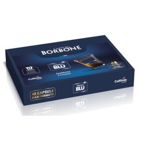 96 CAPSULE DI CAFFE' BORBONE MISCELA BLU COMPATIBILE CAFFITALY + 6 BICCHIERINI TERMICI IN OMAGGIO