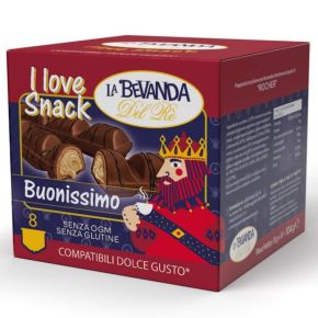 8 CAPSULE AL GUSTO KINDER BUENO LA BEVANDA DEL RE' COMPATIBILE DOLCE GUSTO