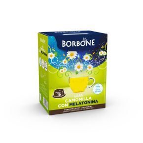 16 CAPSULE CAMOMILLA CON MELATONINA BORBONE COMPATIBILI A MODO MIO