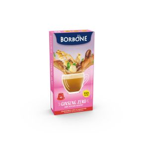 10 CAPSULE GINSENG ZERO CAFFE' BORBONE PER MACCHINE NESPRESSO