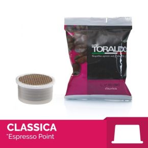 100 Capsule compatibili Espresso Point caffè Toraldo miscela CLASSICA 