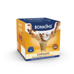 16 CAPSULE CORTADO CAFFE' BORBONE COMPATIBILE DOLCE GUSTO 