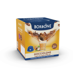 16 CAPSULE NOCCIOLONE BORBONE COMPATIBILE DOLCE GUSTO 