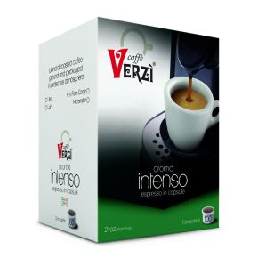 100 Capsule Caffè Verzì Aroma Intenso per Uno System