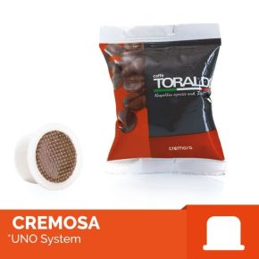 100 capsule Uno System caffè Toraldo miscela CREMOSA