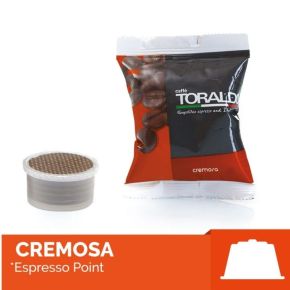 100 capsule compatibili Espresso Point caffè Toraldo miscela CREMOSA