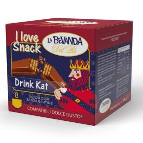 8 CAPSULE AL GUSTO KIT KAT LA BEVANDA DEL RE' COMPATIBILE DOLCE GUSTO
