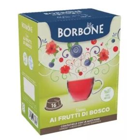 16 CAPSULE TISANA AI FRUTTI DI BOSCO BORBONE COMPATIBILI A MODO MIO