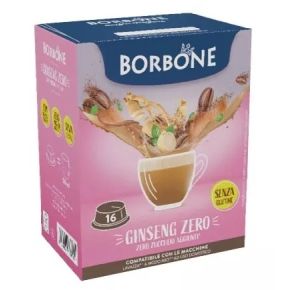 16 CAPSULE GINSENG ZERO CAFFE' BORBONE COMPATIBILI A MODO MIO
