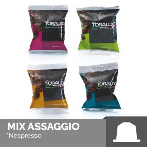 100 Capsule per macchine Nespresso caffè Toraldo mix assaggio