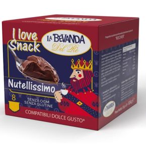 8 CAPSULE AL GUSTO NUTELLISSIMO LA BEVANDA DEL RE' COMPATIBILE DOLCE GUSTO
