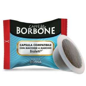 300 capsule Borbone Rossa compatibili anche per Bialetti alluminio 