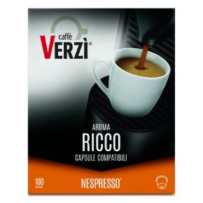 100 Capsule Caffè Verzì Aroma Ricco per Nespresso
