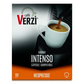 100 Capsule Caffè Verzì Aroma Intenso per Nespresso