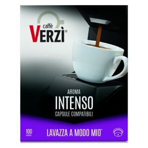 100 Capsule Caffè Verzì Aroma Intenso per A Modo Mio